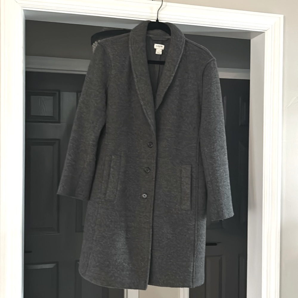 J crew size 8 below knee length coat